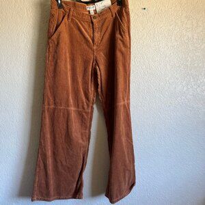Arizona Jeans Juniors 11 Brown Corduroy Baggy Jeans NWT